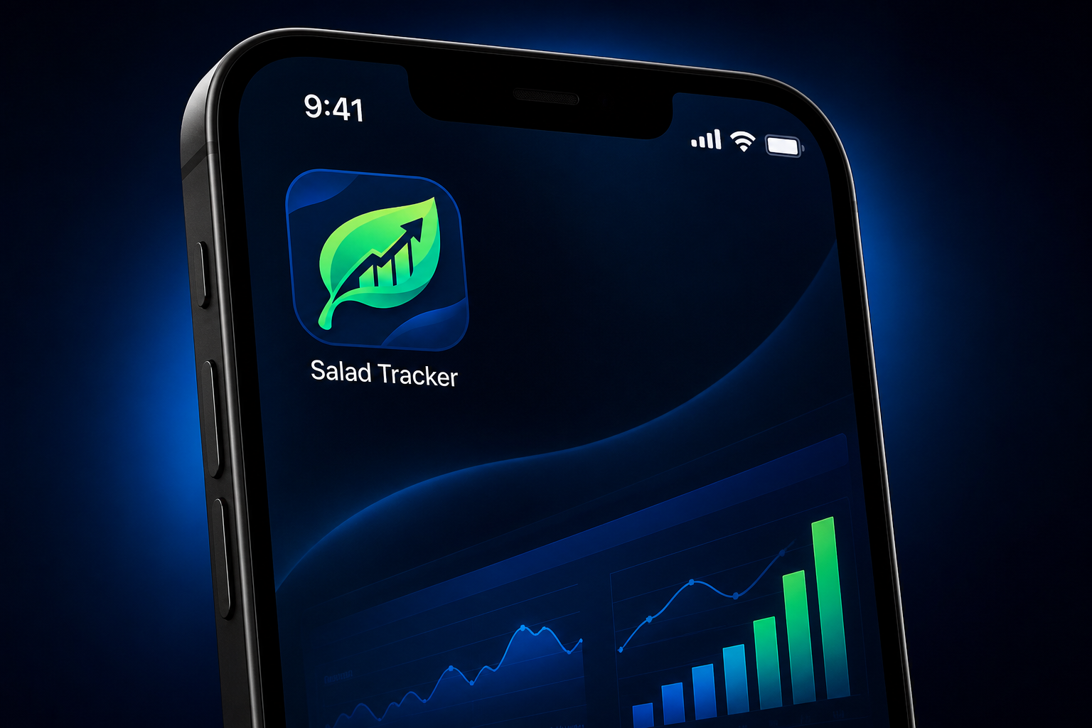 Salad Tracker app shortcut on an iPhone home screen